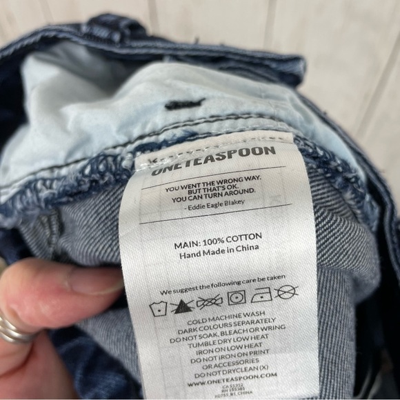 One Teaspoon high waist skinny free bird jean 26 - Picture 4 of 10